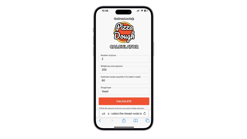 Pizza Dough Calculator